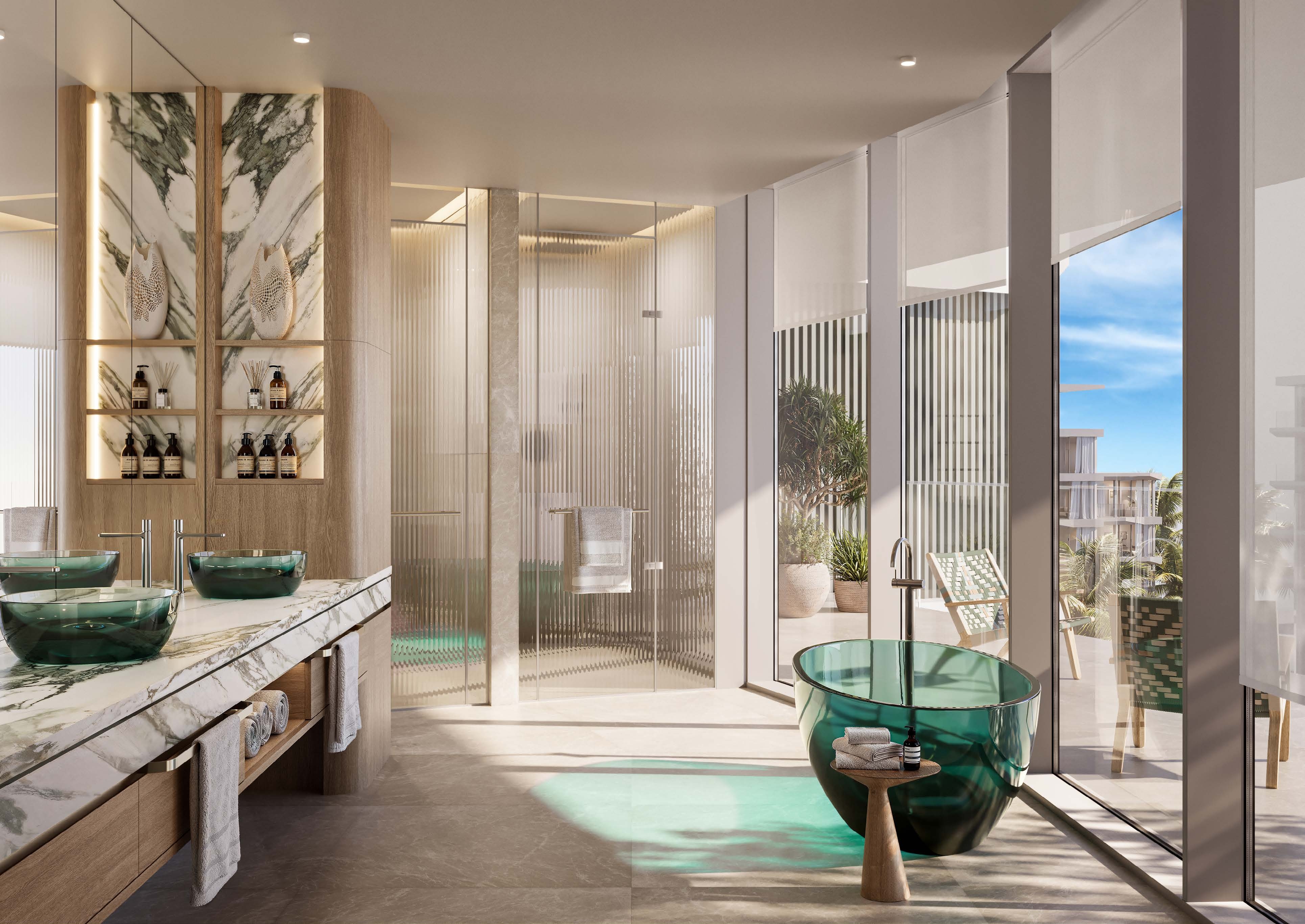 Spa-inspired bathroom
